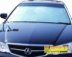 Heatshield Windshield Sun Shade for 1999, 2000, 2001, 2002, 2003 Acura TL (exterior view)