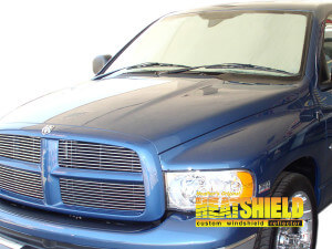 Heatshield Windshield Sun Shade for 2002-2008 Dodge Ram 1500 (exterior view)