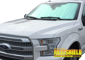 Heatshield Windshield Sun Shade for 2015, 2016, 2017 Ford F-150 (exterior view)