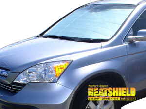 Heatshield Windshield Sun Shade for 2007, 2008, 2009, 2010, 2011 Honda CR-V (exterior view)