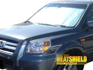 Heatshield Windshield Sun Shade for 2003, 2004, 2005, 2006, 2007, 2008 Honda Pilot (exterior view)