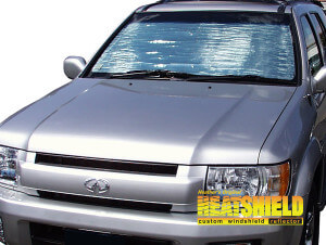 Heatshield Windshield Sun Shade for 2001, 2002, 2003 Infiniti QX4 (exterior view)