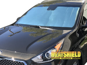 Heatshield Windshield Sun Shade for 2017, 2018, 2019, 2020, 2021, 2022 Kia Niro (exterior view)