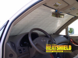 Heatshield Windshield Sun Shade for 2002 Lexus RX300 (interior view)