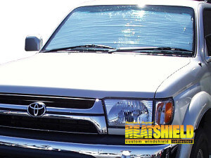 Heatshield Windshield Sun Shade for 1995-2004 Toyota Tacoma (exterior view)