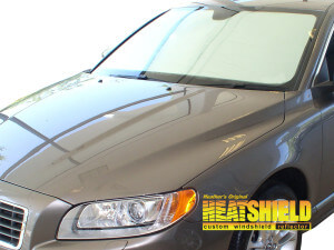 Heatshield Windshield Sun Shade for 2007-2015 Volvo S80 (exterior view)