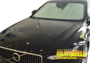 Heatshield Windshield Sun Shade for 2017-2025 Volvo S90 (exterior view)