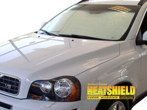 Heatshield Windshield Sun Shade for 2003-2014 Volvo XC90 (exterior view)