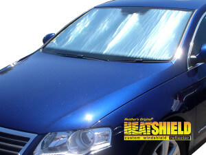 Heatshield Windshield Sun Shade for 2006, 2007, 2008, 2009, 2010 Volkswagen Passat (exterior view)