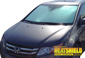 Heatshield Windshield Sun Shade for 2011-2017 Honda Odyssey (exterior view)