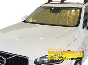 Heatshield Windshield Sun Shade for 2016-2025 Volvo XC90 (exterior view)