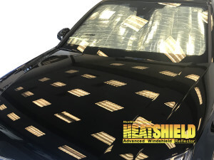 Heatshield Windshield Sun Shade for 2017-2025 Audi A4 (exterior view)