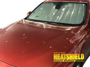 Heatshield Windshield Sun Shade for 2012-2018 BMW 3-Series (F30) (exterior view)