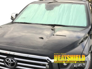 Heatshield Windshield Sun Shade for 2018, 2019, 2020, 2021, 2022 Toyota Sequoia (exterior view)