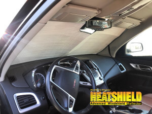 Heatshield Windshield Sun Shade for 2017 GMC Terrain (interior view)