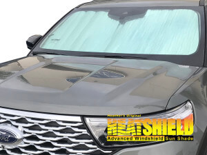 Heatshield Windshield Sun Shade for 2020, 2021, 2022, 2023, 2024, 2025 Ford Explorer (exterior view)