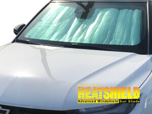 Heatshield Windshield Sun Shade for 2021, 2022, 2023, 2024, 2025 Chevrolet Trailblazer (exterior view)