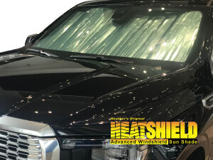 Heatshield Windshield Sun Shade for 2021, 2022, 2023, 2024 GMC Yukon (exterior view)