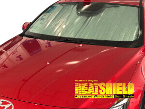 Heatshield Windshield Sun Shade for 2021, 2022, 2023, 2024 Hyundai Elantra (exterior view)